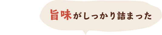 旨味がしっかり詰まった